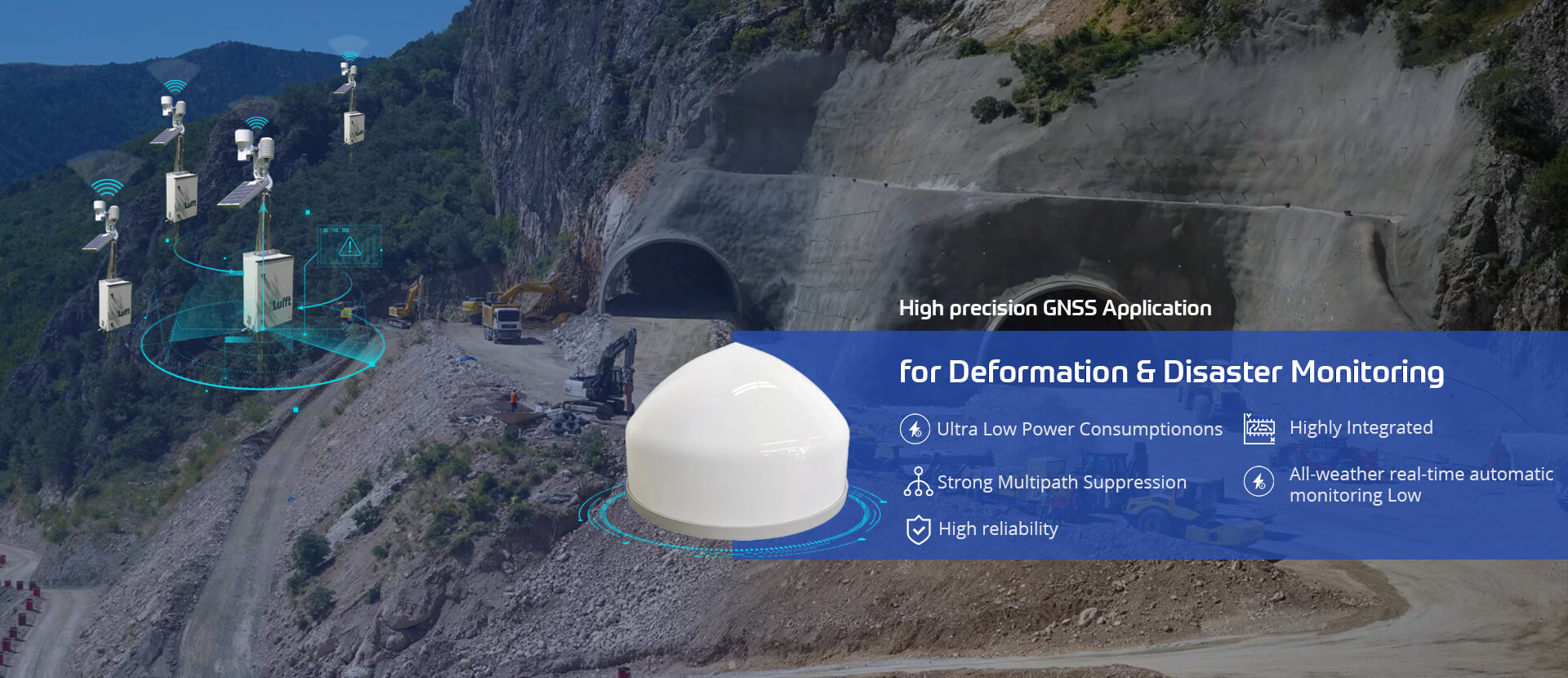 High precision GNSS Application for Deformation 8 Disaster Monitoring